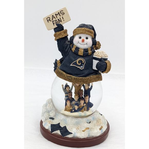St Louis Rams Stadium Snowglobe Snowman Fourth In A Limited Series 119/3000 7" - Picture 5 of 16